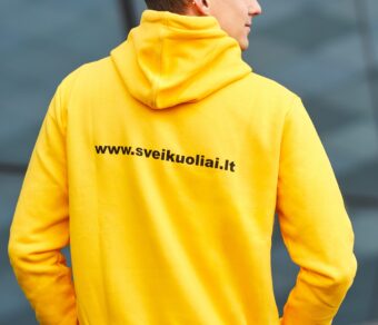 Laisvo stiliaus džemperis "Aš - už sveiką Lietuvą"
