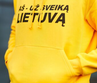Laisvo stiliaus džemperis "Aš - už sveiką Lietuvą"