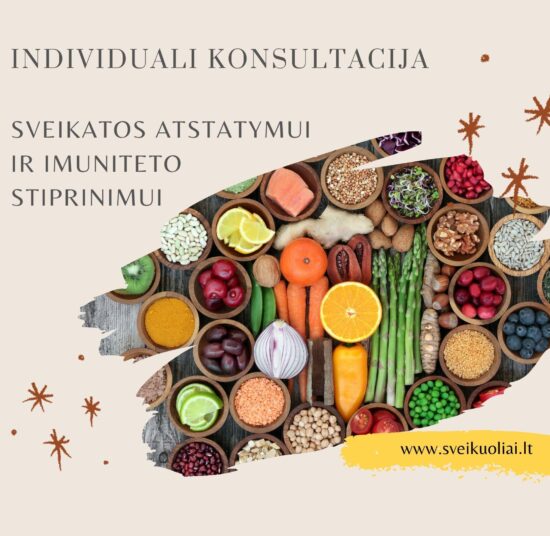 Individuali konsultacija sveikatos atstatymui ir imuniteto stiprinimui