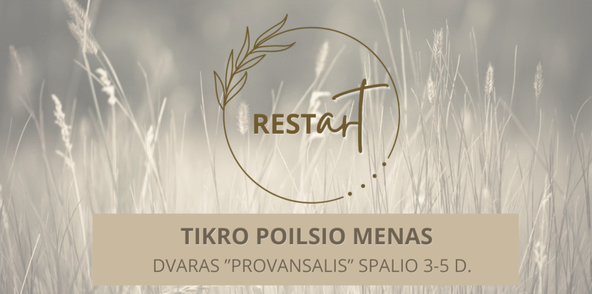 Stovykla Restart spalio 3-5 d.