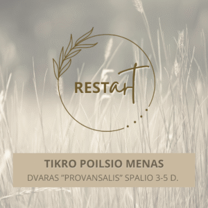 RESTart savaitgalio stovykla. Tikro poilsio menas 2025 m. Spalio 3-5 d.