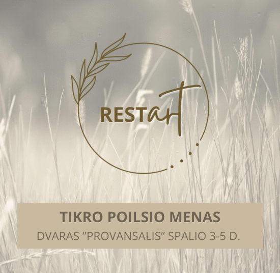 RESTart savaitgalio stovykla. Tikro poilsio menas 2025 m. Spalio 3-5 d.